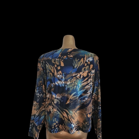 NWOT TanJay Women's Multi Colored Lightweight Shirt Size L - Picture 4 of 5